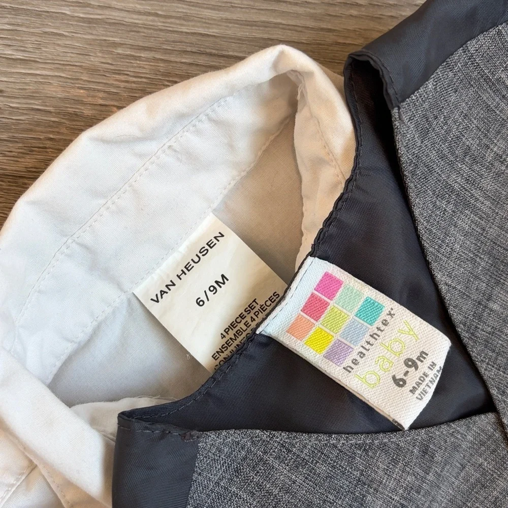 Van Heusen/Healthtex baby boys suit and tie vest set
